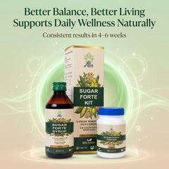 Sugar Forte Kit - Sugar Forte Syrup (200 ML) & Sugar Forte Powder (80 GM)