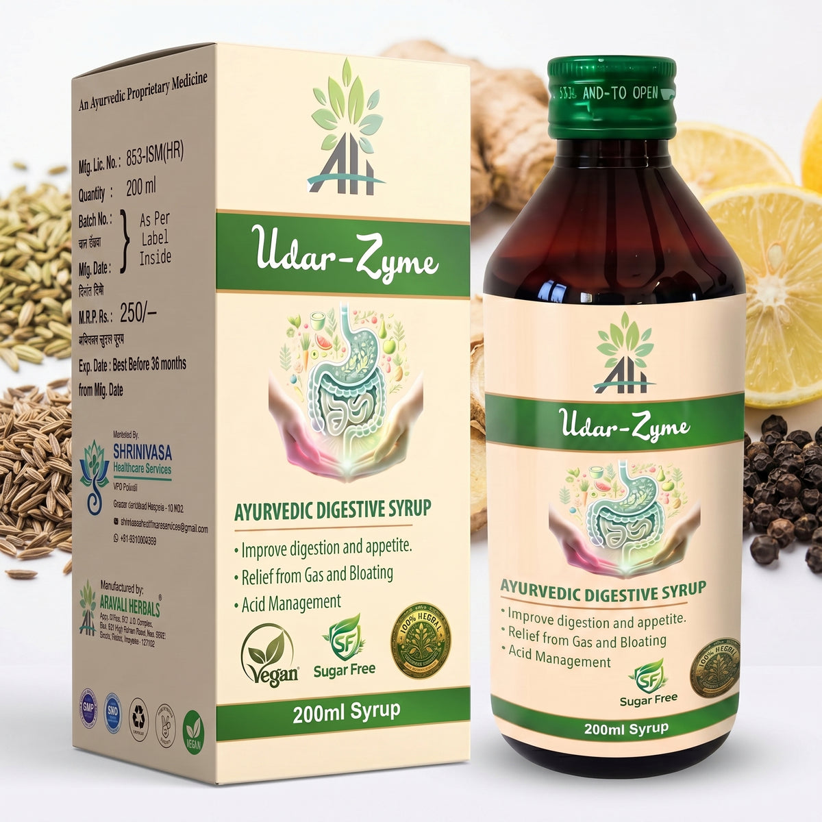 Udar Zyme (Sugar Free) - 200 ML